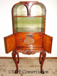 Painted Gilded Radio Cabinet